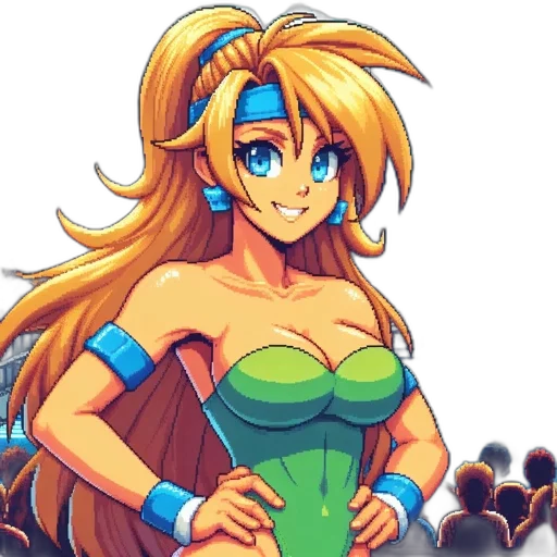 dress, pixel art, anime, fantasy art transparent PNG cut-out