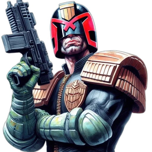 robot, weapon, comic book art, concept art transparent PNG cut-out