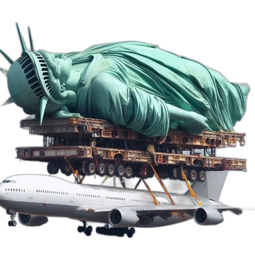 3d render, concept art, photorealistic, statue transparent PNG cut-out