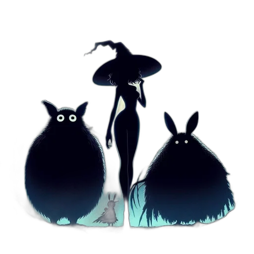 dress, creature, hat, concept art transparent PNG cut-out