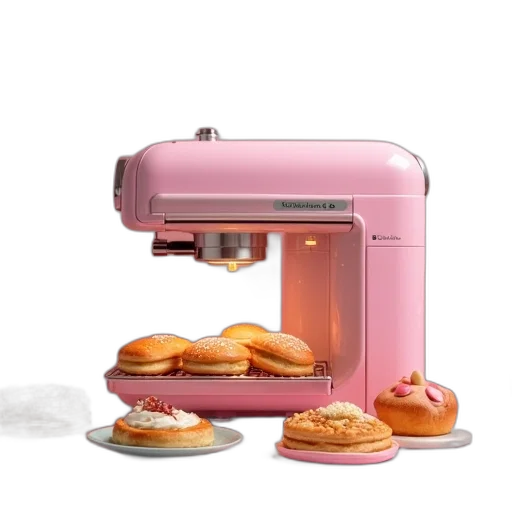 food, weapon, 3d render, pink transparent PNG cut-out