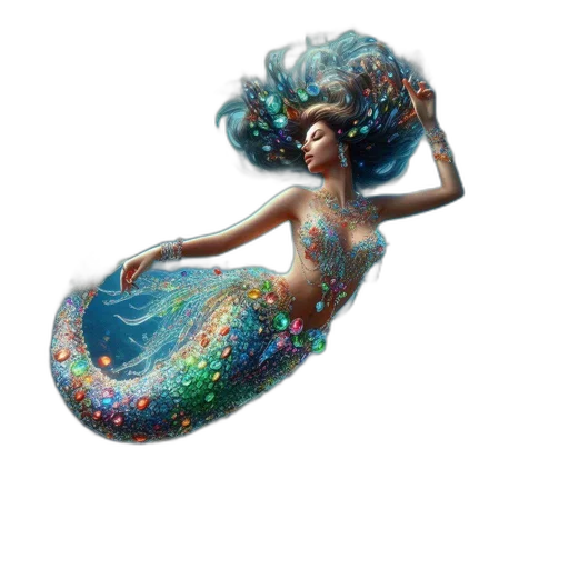 dress, hair, jewelry, fantasy art transparent PNG cut-out