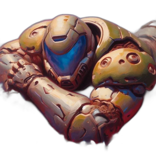 robot, weapon, mask, face transparent PNG cut-out