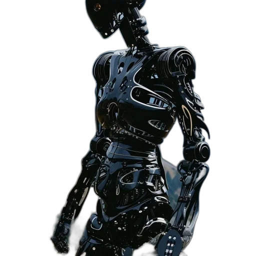 robot, dress, mask, weapon transparent PNG cut-out
