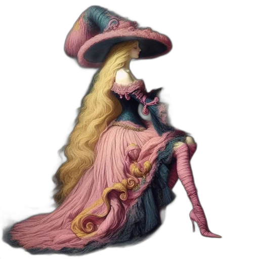 dress, hat, crown, mask transparent PNG cut-out
