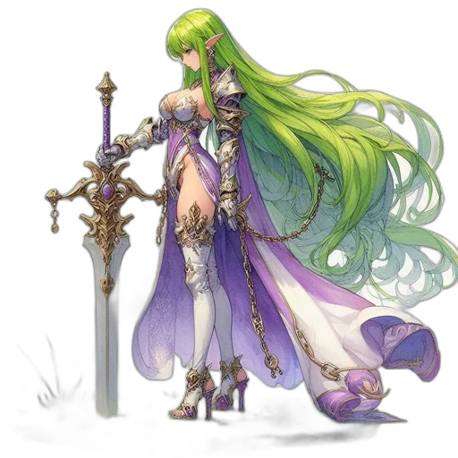 sword, weapon, staff, dress transparent PNG cut-out