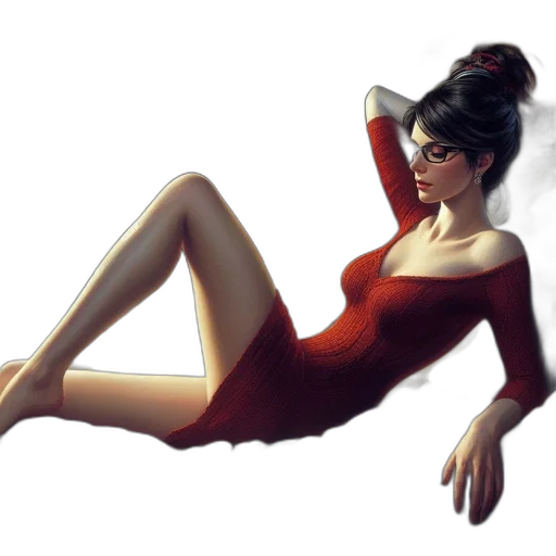dress, staff, jewelry, concept art transparent PNG cut-out