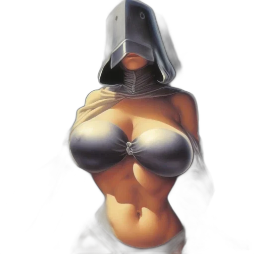 robot, mask, dress, sword transparent PNG cut-out