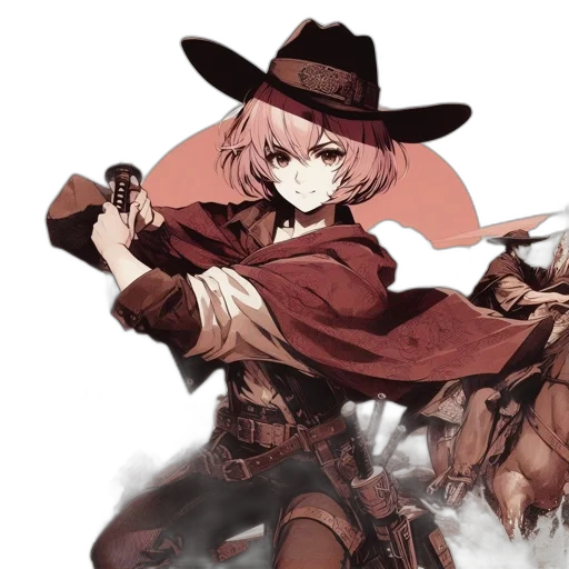 weapon, hat, staff, sword transparent PNG cut-out