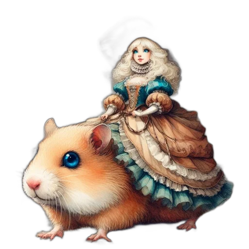 dress, animal, creature, hat transparent PNG cut-out