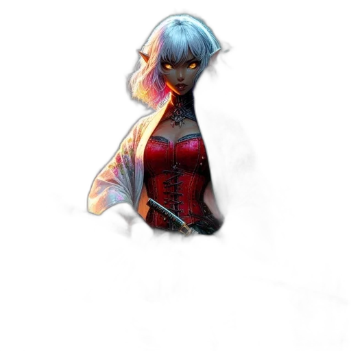 staff, jacket, dress, creature transparent PNG cut-out