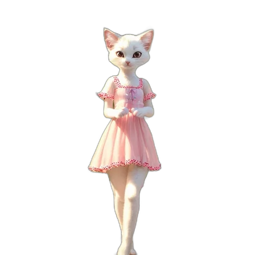 dress, staff, animal, creature transparent PNG cut-out