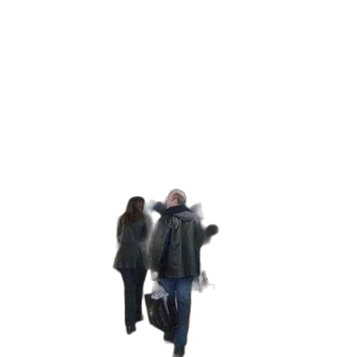 jacket, umbrella, staff, shoes transparent PNG cut-out