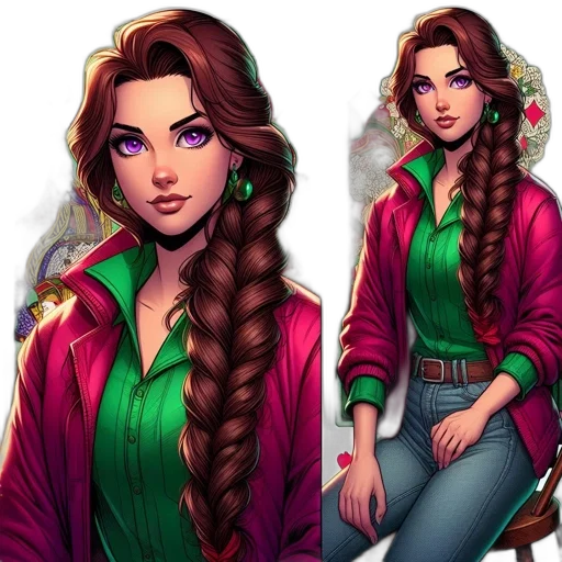 jacket, fantasy art, concept art, comic book art transparent PNG cut-out