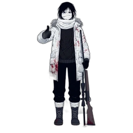 weapon, staff, jacket, sword transparent PNG cut-out