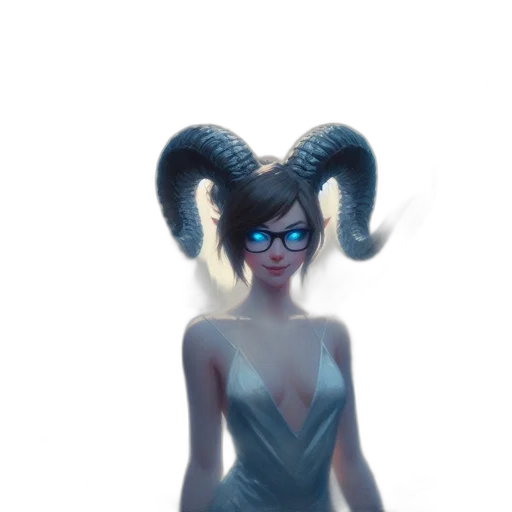 dress, mask, staff, creature transparent PNG cut-out