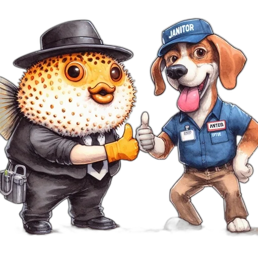 staff, concept art, photorealistic, cartoon transparent PNG cut-out