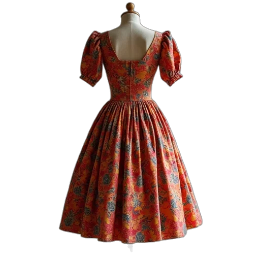 dress, red, back, mccall transparent PNG cut-out