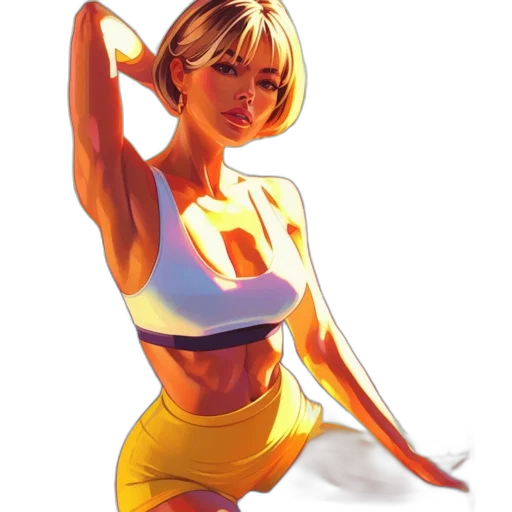 dress, concept art, comic book art, pixel art transparent PNG cut-out