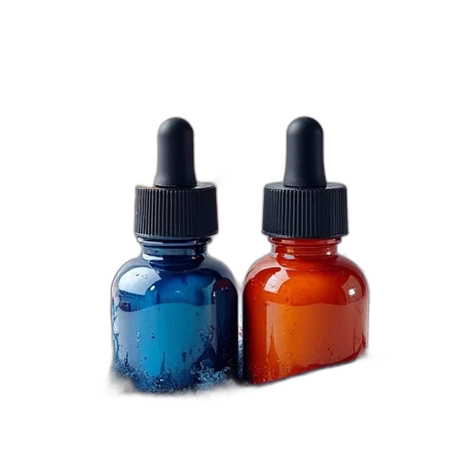 bottle, blue, xtc, paint transparent PNG cut-out