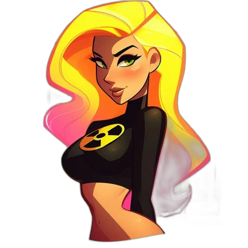 dress, comic book art, cartoon, concept art transparent PNG cut-out