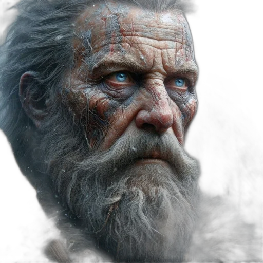face, mask, creature, concept art transparent PNG cut-out