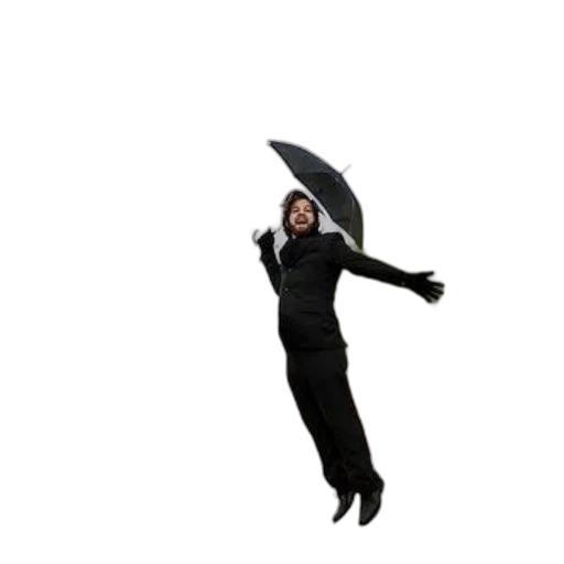 umbrella, staff, jacket, dress transparent PNG cut-out