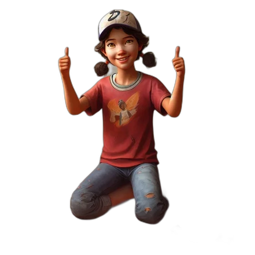 hat, staff, face, 3d render transparent PNG cut-out