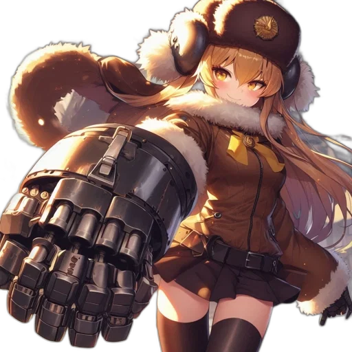 weapon, staff, robot, jacket transparent PNG cut-out