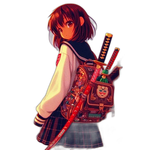 weapon, jacket, sword, staff transparent PNG cut-out