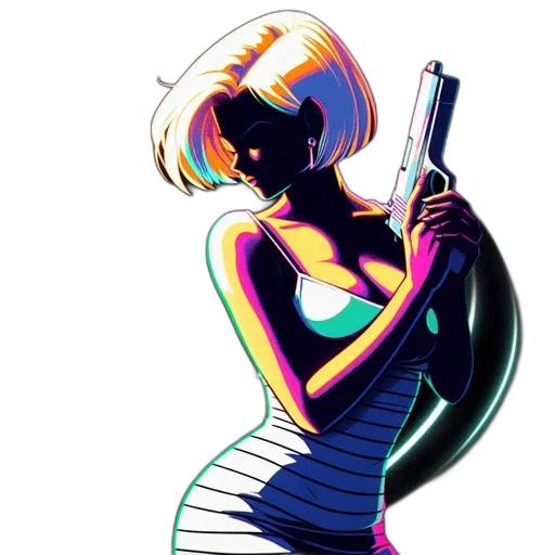 dress, weapon, staff, concept art transparent PNG cut-out