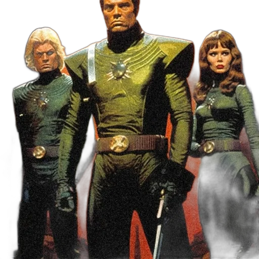 comic book art, concept art, outer space, green transparent PNG cut-out