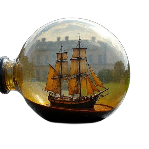bottle, jewelry, staff, photorealistic transparent PNG cut-out