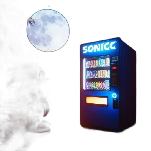 3d render, concept art, vaporwave, fire transparent PNG cut-out