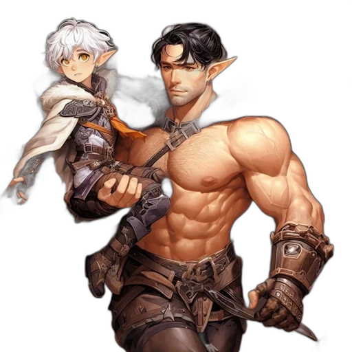 weapon, sword, staff, fantasy art transparent PNG cut-out