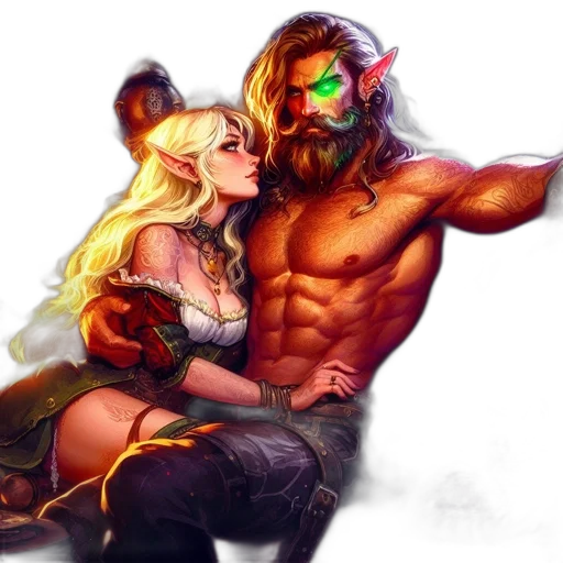 fantasy art, comic book art, concept art, pixel art transparent PNG cut-out