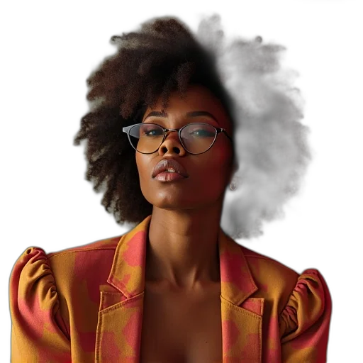 jacket, face, hair, dress transparent PNG cut-out