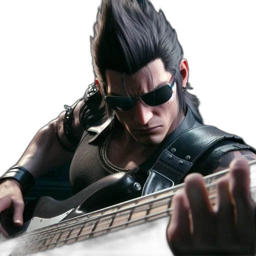 jacket, weapon, concept art, 3d render transparent PNG cut-out