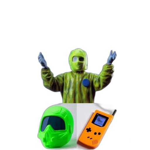 mask, robot, jacket, creature transparent PNG cut-out