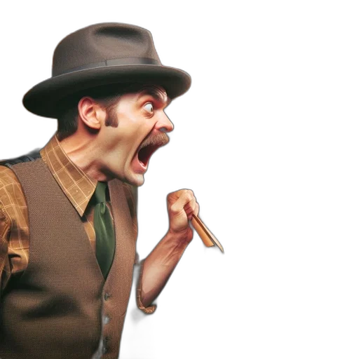 hat, staff, concept art, photorealistic transparent PNG cut-out
