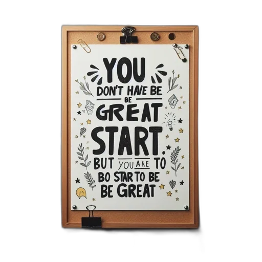 framed, motivational, quote, surrounded transparent PNG cut-out