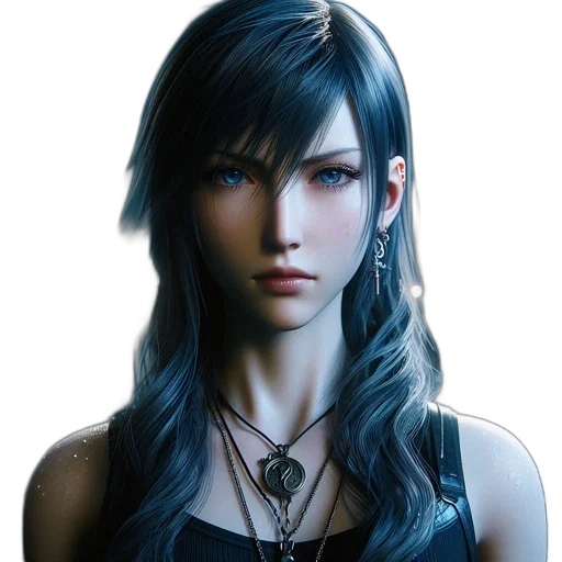 face, jewelry, fantasy art, photorealistic transparent PNG cut-out