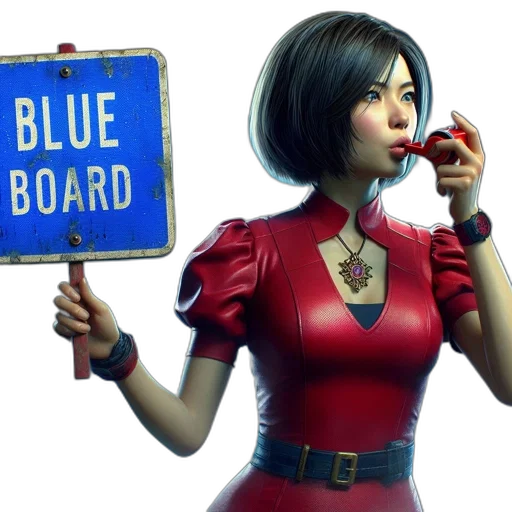 concept art, 3d render, comic book art, blue transparent PNG cut-out