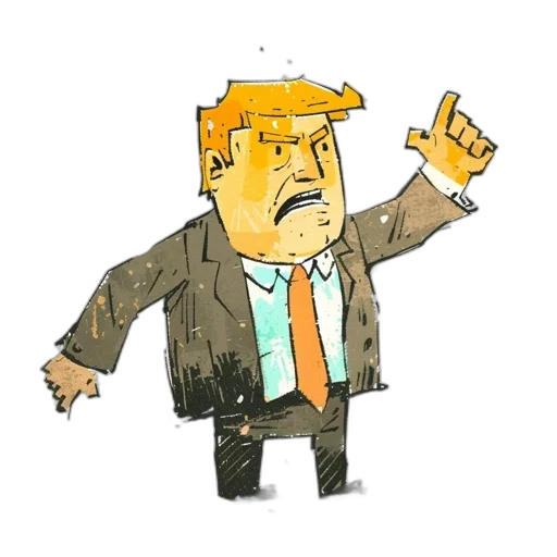 jacket, staff, concept art, cartoon transparent PNG cut-out