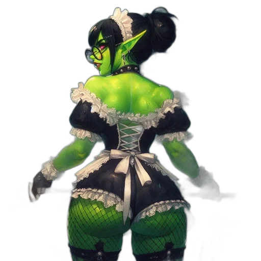 dress, mask, creature, concept art transparent PNG cut-out