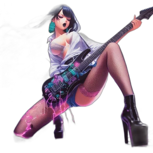 weapon, concept art, cyberpunk, fantasy art transparent PNG cut-out