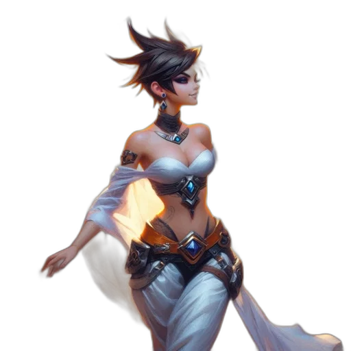 dress, staff, concept art, fantasy art transparent PNG cut-out