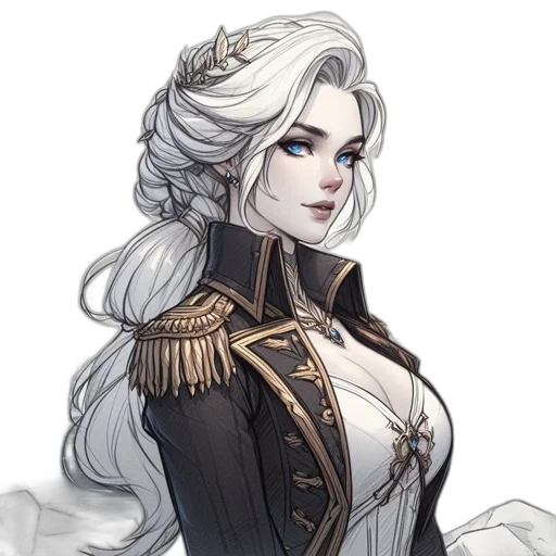 crown, dress, staff, face transparent PNG cut-out