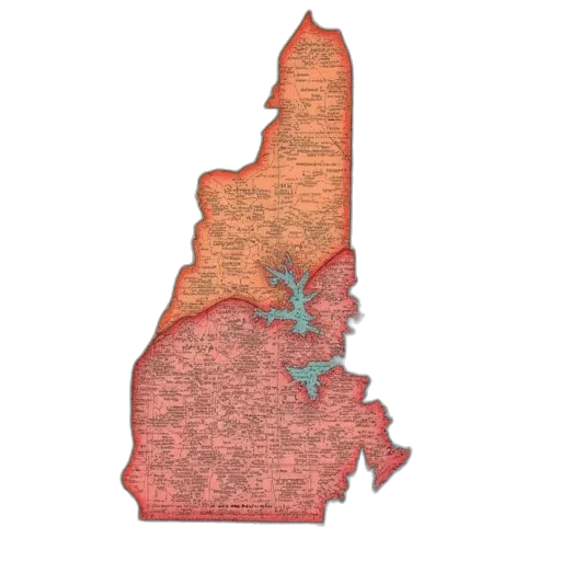 red, vintage, map, middlesex transparent PNG cut-out