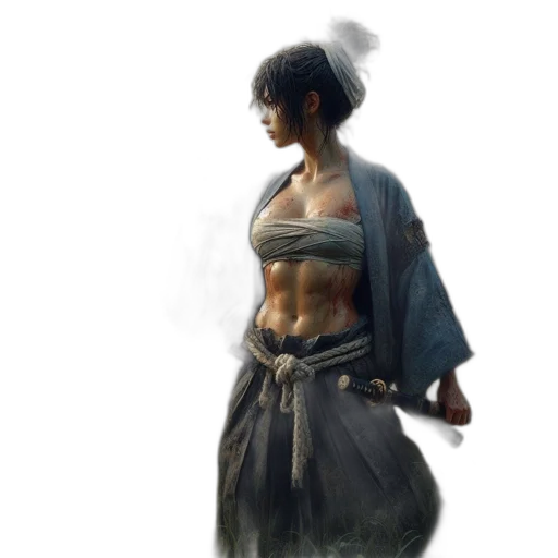 dress, sword, weapon, concept art transparent PNG cut-out